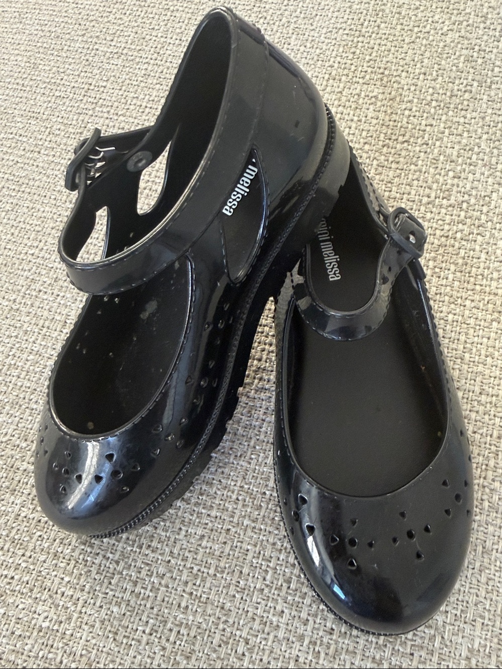 Mini Melissa Mary Jane Black Shoe
